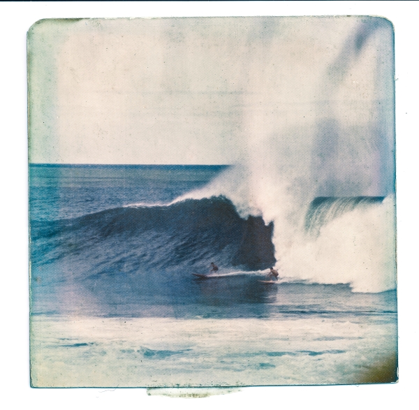 James MacLaren surfing Waimea, 1973. That's me in front. As I recall, the guy behind me did not make this wave.